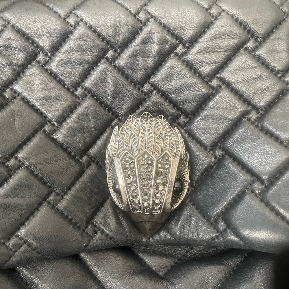 Kurt Geiger XXL Kensington Black Quilted Leather Bag - Picture 2 of 8